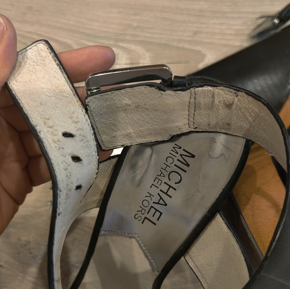 Michael kors wedge leather sandal 6.5 - Picture 3 of 4